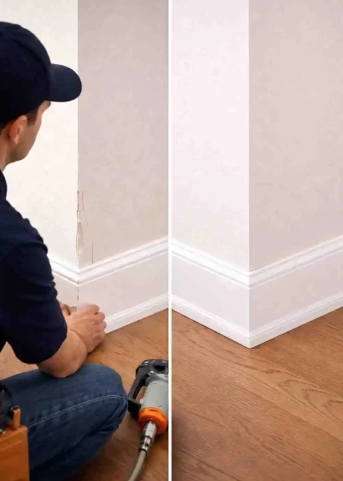 Baseboard And Trim Replacement Plus Repair